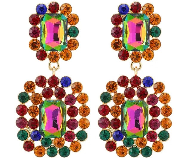 SHAPE SHIFTER CRYSTAL STATEMENT EARRINGS