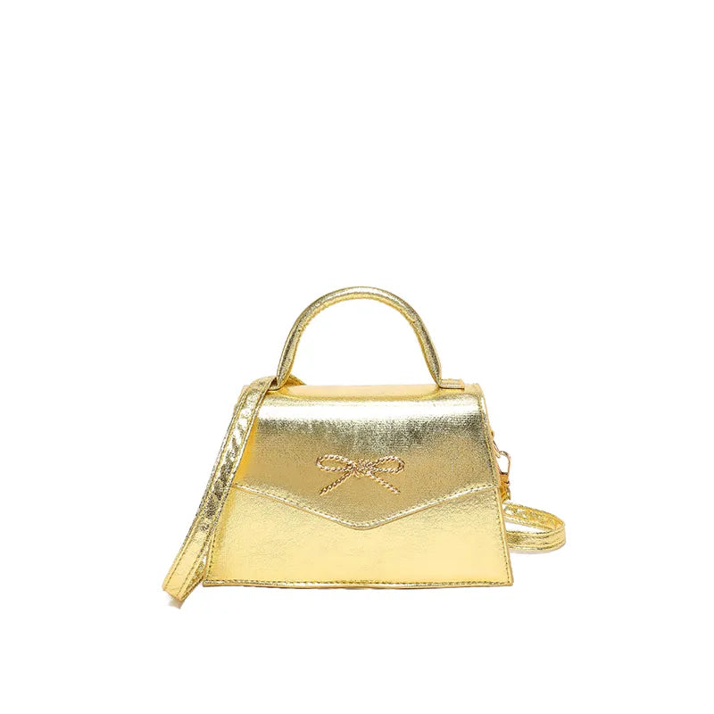 GOLD BOWED UP BAG