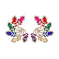 FEATHER CRYSTAL EARRINGS