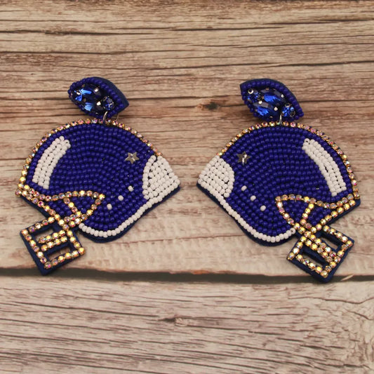 I LUV DEM' COWBOY'S HELMET EARRINGS