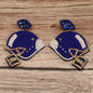 I LUV DEM' COWBOY'S HELMET EARRINGS