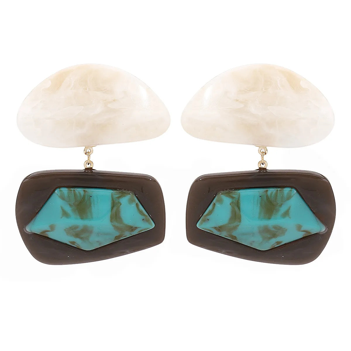 TRACY RESIN STATEMENT EARRINGS