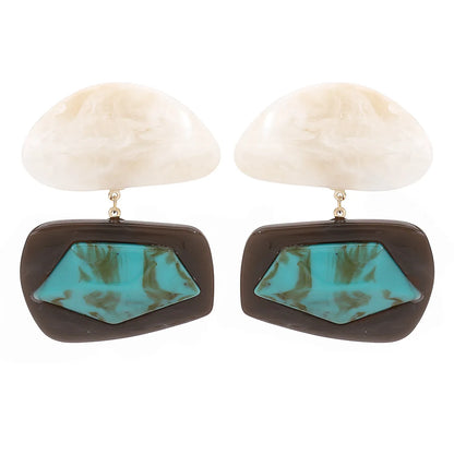 TRACY RESIN STATEMENT EARRINGS