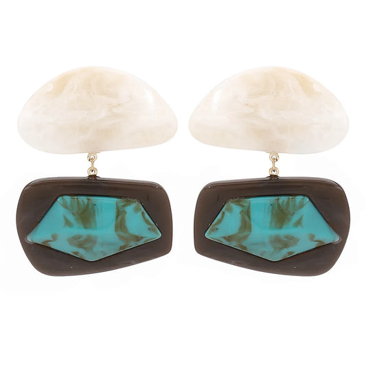 TRACY RESIN STATEMENT EARRINGS