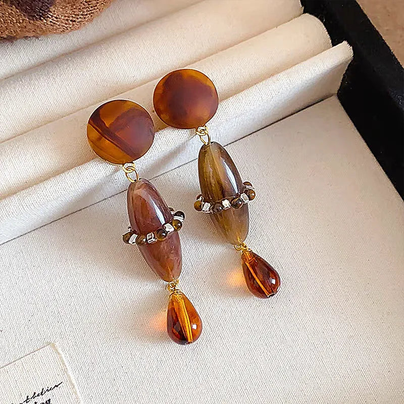 CINNAMON DROP EARRINGS