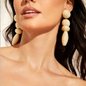 RAFFIA GEOMETRIC EARRINGS