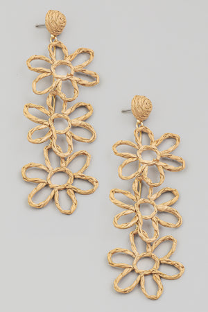 TRES FLUER DROP EARRINGS