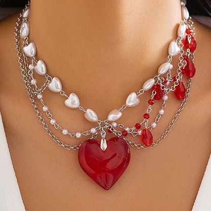 TWO HEARTS CHOKER